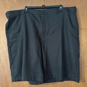 PGA Tour Black Flat Front Shorts Casual Style